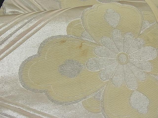 平和屋着物■西陣 六通柄袋帯 唐織 花菱文 銀糸 逸品 n-ar1681