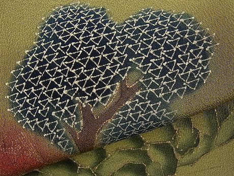 平和屋着物■豪華黒留袖　手描き　金糸刺繍　老松風景文　暈し染め　金銀彩　逸品　n-ar2050