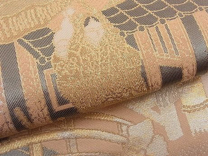 平和屋着物■六通柄袋帯 大原 金銀糸 逸品 n-ar2174