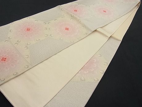 平和屋着物■六通柄袋帯 唐織 桂裳 銀糸 逸品 n-ar2186