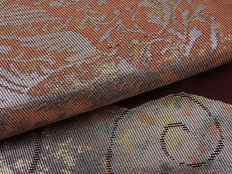 平和屋着物■六通柄袋帯 鳳凰花唐草文 金銀糸 逸品 n-ar2390