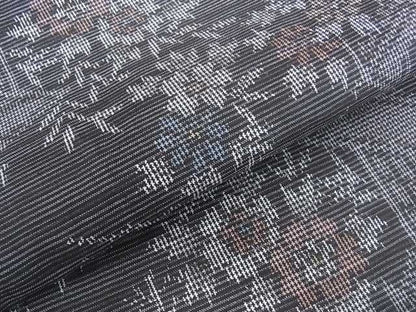 平和屋着物■上質な紬 風景草花文 逸品 ar3445