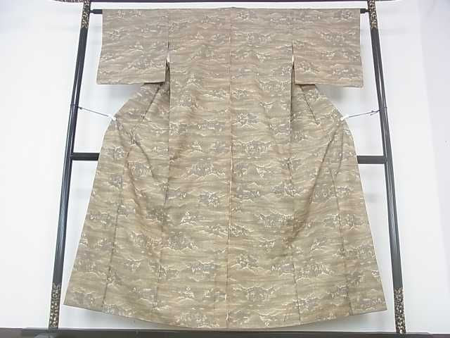 平和屋着物■上質な紬 風景文 逸品 ar3577