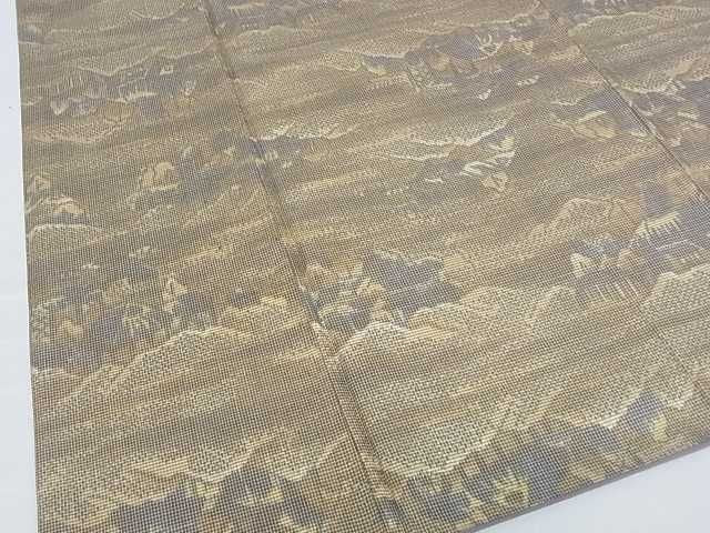 平和屋着物■上質な紬 風景文 逸品 ar3577