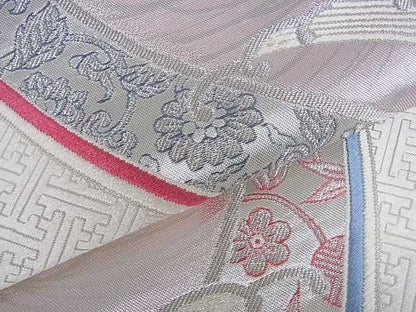 平和屋着物■六通柄袋帯 乱菊 銀糸 逸品 ar3811