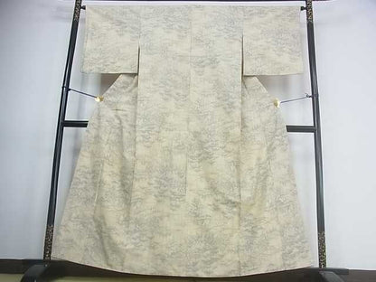 平和屋着物■上質な紬 風景文 逸品 ar3874