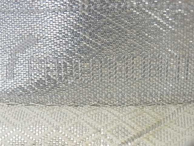 平和屋着物■両面六通柄袋帯 孔雀羽文 銀糸 逸品 ar4026