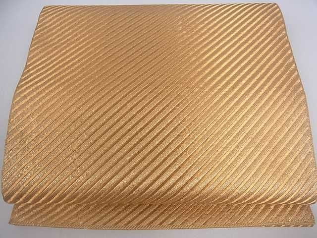 平和屋着物■全通柄袋帯 斜線文 金糸 逸品 ar4028