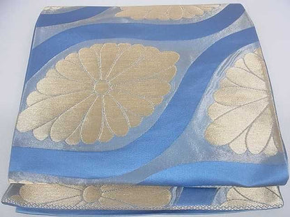 平和屋着物■六通柄袋帯 菊文 金糸 逸品 ar4055