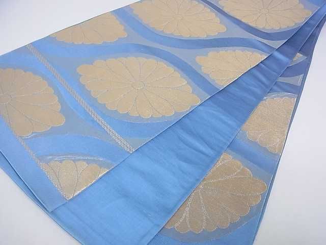 平和屋着物■六通柄袋帯 菊文 金糸 逸品 ar4055