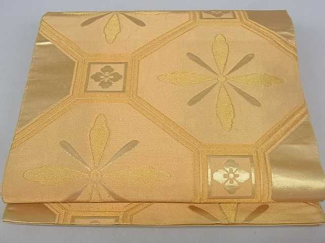 高い品質 蜀江花文 平和屋着物□六通柄袋帯 金糸 ar4156 逸品 着物・浴衣
