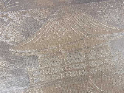 平和屋着物■六通柄袋帯 風景松文 金銀糸 逸品 ar4176