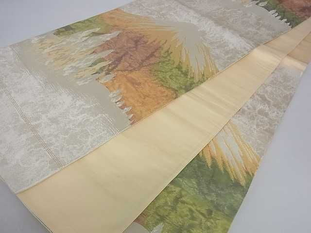 平和屋着物■六通柄袋帯　樹林文　金銀糸　逸品　ar4216