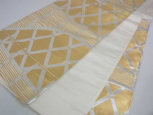 平和屋着物■六通柄袋帯 籬文 金銀糸 逸品 ar4220