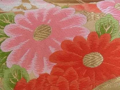 平和屋着物■六通柄袋帯 唐織 花車文 金銀糸 逸品 ar4246