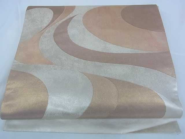 平和屋着物■六通太鼓柄袋帯 流水文 引箔 逸品 ar4619