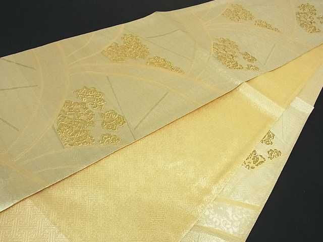 平和屋着物■佐賀錦 六通柄袋帯 錦唐華 金糸 逸品 az3534