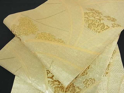 平和屋着物■佐賀錦 六通柄袋帯 錦唐華 金糸 逸品 az3534