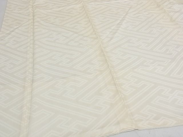 平和屋着物■長襦袢　袷　紗綾形地紋　正絹　逸品　B-np8489