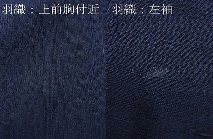 平和屋着物●男性 紬 アンサンブル 霞文 羽裏：虎 逸品 BAAD3573gh