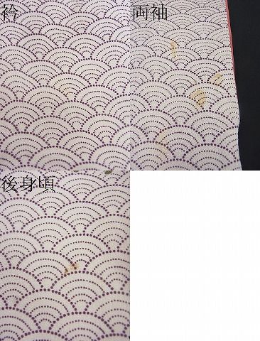 平和屋着物■付下げ　陶器菊花青海波　逸品　BAAE6711mz