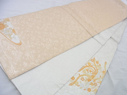 平和屋着物◎太鼓柄袋帯 鳳凰花文 金銀糸 逸品 BAAF5328th