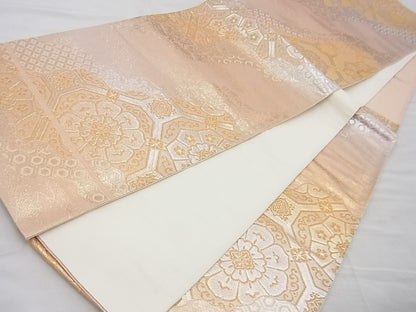 平和屋着物◎六通柄袋帯 蜀江花文 金銀糸 逸品 BAAF5332th