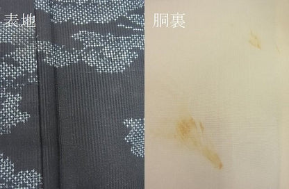 平和屋着物■上質な紬 枝葉文 逸品 BAAG0734xi
