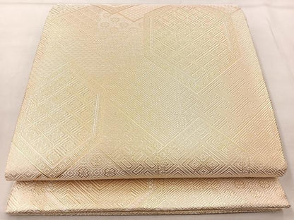 平和屋着物◎佐賀錦 全通柄袋帯 子持ち亀甲 金糸 正絹 逸品 BAAK0630if