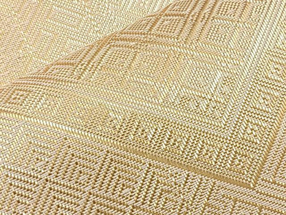 平和屋着物◎佐賀錦 全通柄袋帯 子持ち亀甲 金糸 正絹 逸品 BAAK0630if