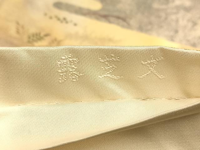 平和屋着物◎六通柄袋帯 唐織 露芝文 金糸 正絹 逸品 BAAK1166du