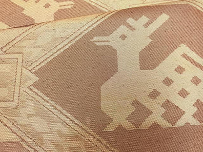 平和屋着物◎六通柄袋帯 有栖川 金糸 正絹 逸品 BAAL0145cm