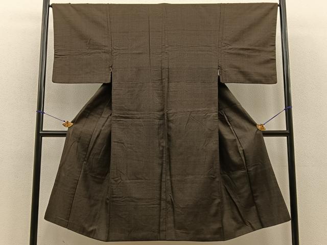 平和屋着物■男性　お召　絣文様　逸品　BAAL0782hj