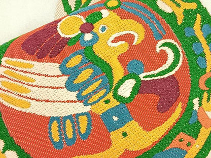 平和屋着物◎六通柄 本袋帯 唐織 コプト更紗文様 正絹 逸品 BAAL1300if