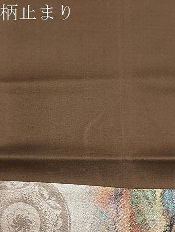 平和屋着物●六通柄袋帯　ペルシャ陶器　金糸　正絹　逸品　BAAL2334du