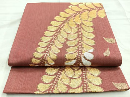 平和屋着物◎六通柄袋帯 華吉兆 金銀糸 正絹 逸品 BAAL7881cm