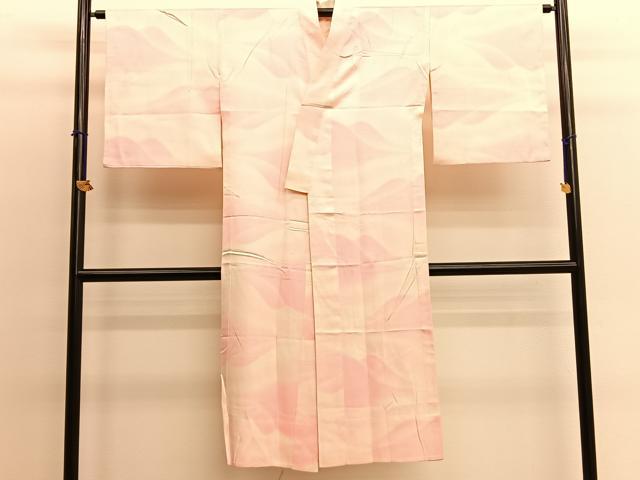 平和屋着物■長襦袢 無双仕立て 紗綾型地紋 暈し染め 正絹 逸品 BAAL8254xi