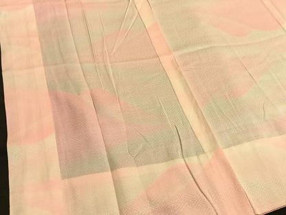 平和屋着物■長襦袢 無双仕立て 紗綾型地紋 暈し染め 正絹 逸品 BAAL8254xi