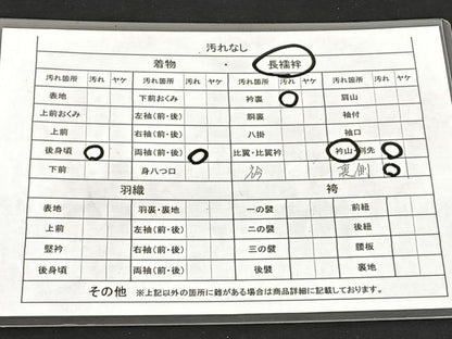 平和屋着物■長襦袢　無双仕立て　菊尽くし　正絹　逸品　BAAL8488xa