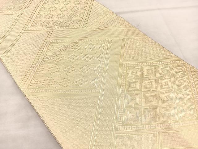平和屋着物◎佐賀錦 両面六通柄袋帯 雲重ね 金糸 正絹 逸品 BAAM0038if