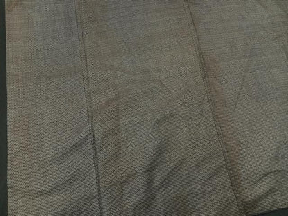 平和屋着物■上質なお召　120亀甲　正絹　逸品　BAAM0311bs