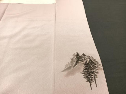 平和屋着物■豪華色留袖　作家物　手描き　風景文　正絹　逸品　BAAM1250sa