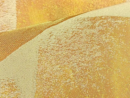 平和屋着物◎六通柄袋帯 色紙重ね 金糸 正絹 逸品 BAAM1501ea