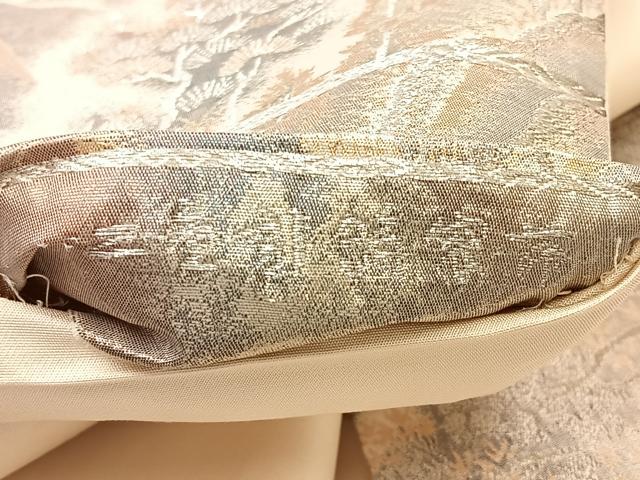 平和屋着物◎六通柄袋帯 京洛錦 二重引箔 正絹 逸品 BAAM2129if