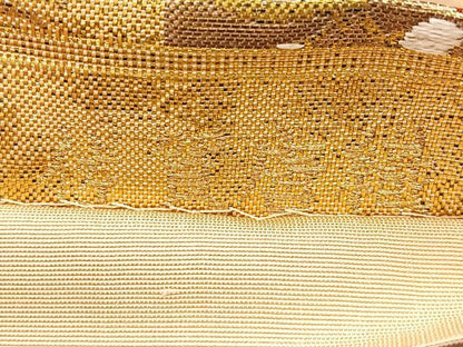 平和屋着物●佐賀錦 六通柄袋帯 唐織 能衣献上紋 金糸 正絹 逸品 BAAM2527ea