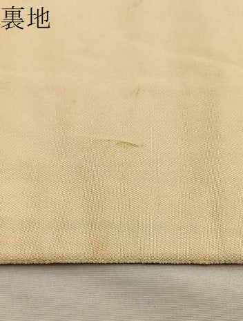 平和屋着物●六通柄袋帯 唐織 色紙重ね群鶴花文 正絹 逸品 BAAM2654ea