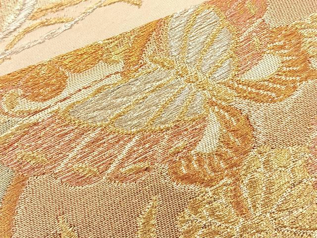 平和屋着物◎六通柄袋帯 古都の調べ 金糸 正絹 逸品 BAAM4808if