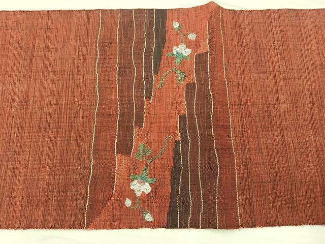 平和屋着物◎太鼓柄袋帯 陽炎文様 金糸 正絹 逸品 BAAM4816if