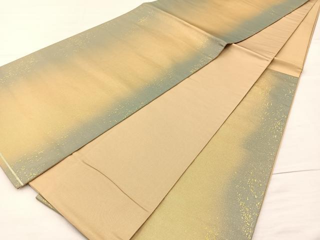 平和屋着物◎六通柄袋帯 霞文 金彩 正絹 逸品 BAAM4894if