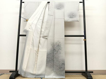 平和屋着物■訪問着　草花風景文　暈し染め　正絹　逸品　BAAM5013sa